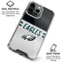 NFL Philadelphia Eagles White Striped iPhone 16 Pro Clear Case